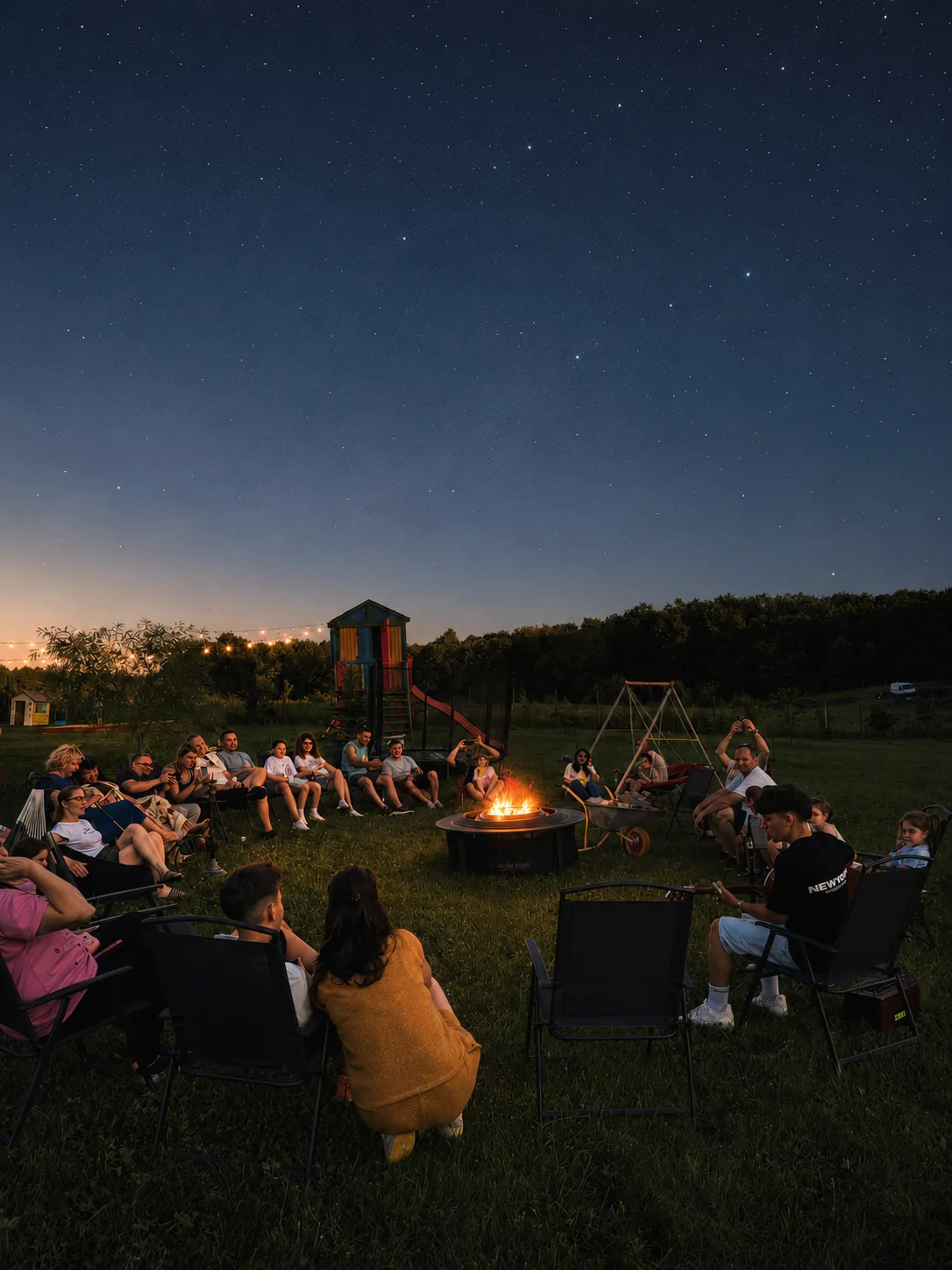 Fire pit pentru seri cu stele