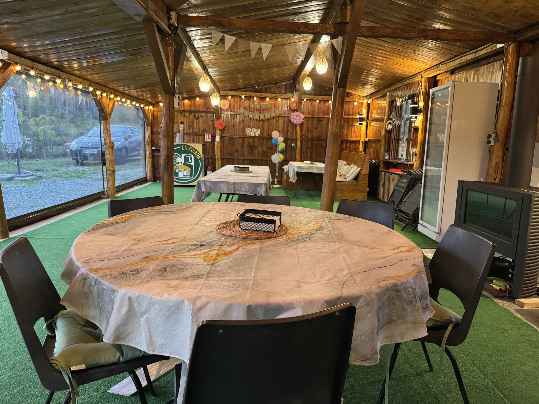 Terrace with full menu